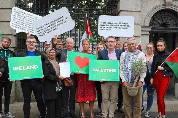 Sinn Fein supporters of Palestine Sen Niall O Donnghaile 2017